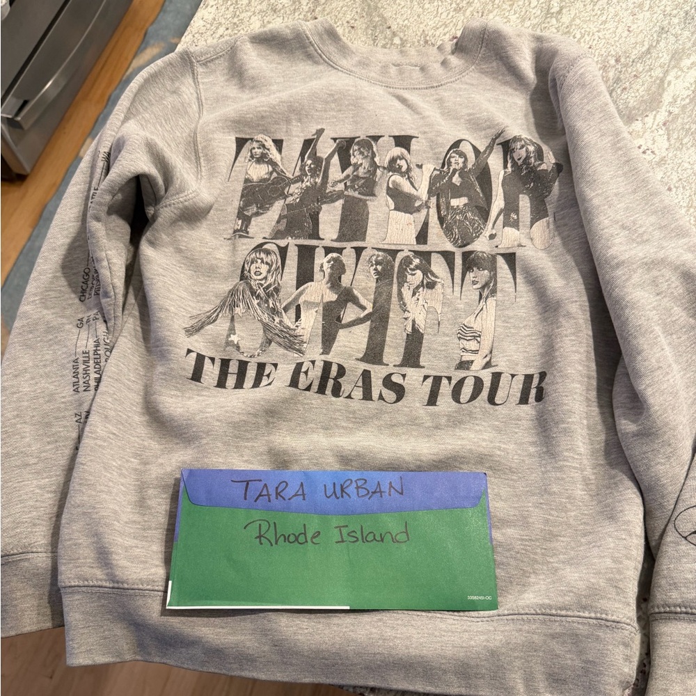 Taylor Swift Gray The Eras Tour Sweatshirt